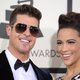 Robin Thicke and Paula Patton on the red carpet for the 56th Grammy Awards at the Staples Center in Los Angeles, Jan. 26, 2014.
ROBYN BECK/AFP/Getty Images